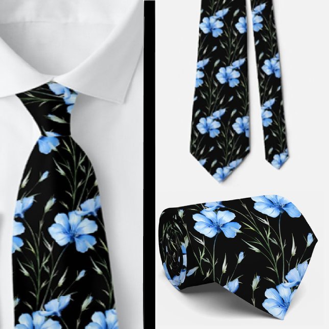 Casual Office WIldflowers Boho Neck Tie (Creator Uploaded)