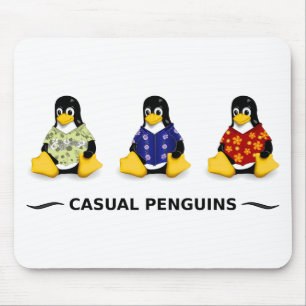 Casual Penguins Mousepad