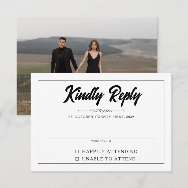 Casual Photo RSVP Card (Front/Back)
