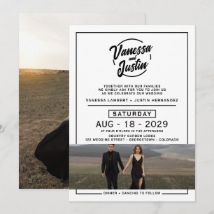 Casual Photo Wedding Invitation