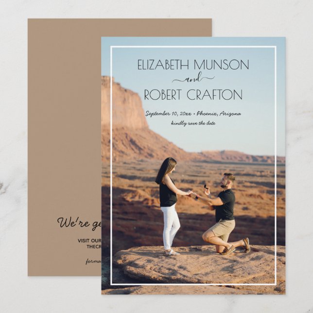 Casual Photo Wedding Save The Date (Front/Back)
