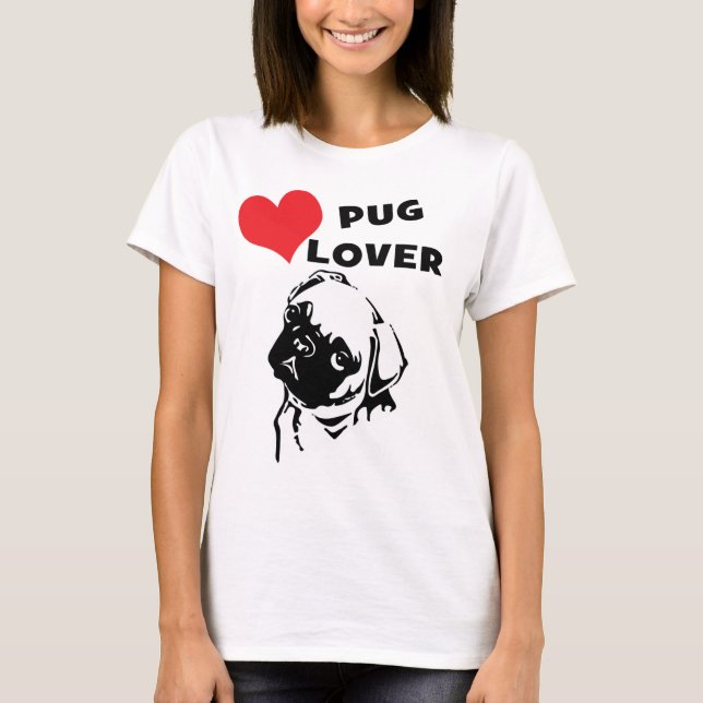 Casual Pug Lover T-Shirt (Front)