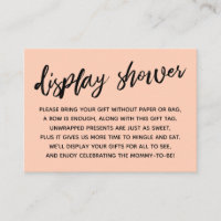 Casual Salmon Display Baby Shower No Wrapping