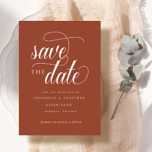 Casual Script Typography Save The Date