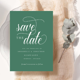 Casual Script Typography Save The Date