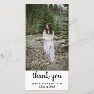 Casual Simple Graduate Thank You Card