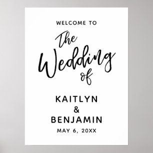Casual, Simple The Wedding Of Welcome Sign