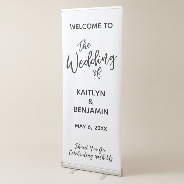 Casual, Simple The Wedding Of Welcome Sign (3/4)