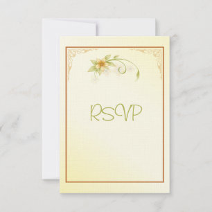 Casual Spring Floral RSVP Wedding Invitation