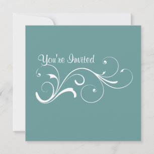 Casual Swirl Invitation
