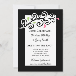 Casual Swirls Invitation