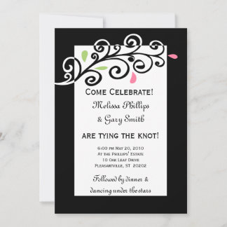 Casual Swirls Invitation