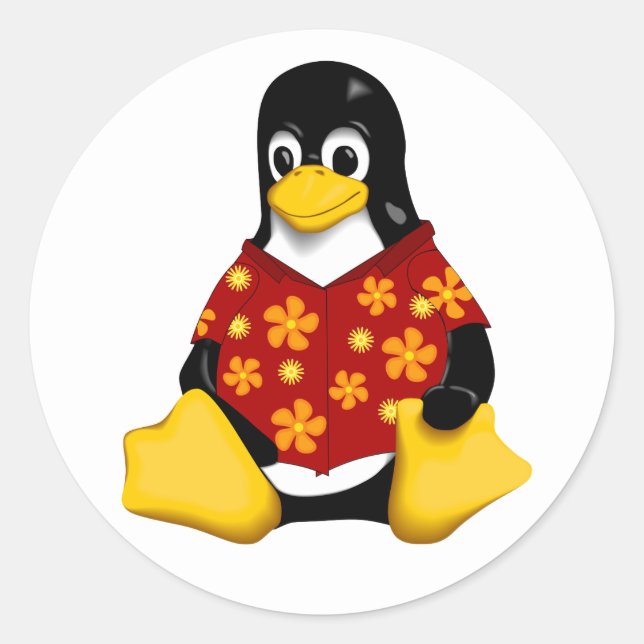 Casual Tux - Large Round Stickers (Front)