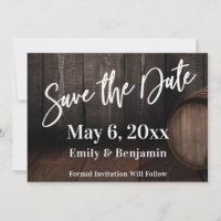 Casual Typography Over Brown Wooden Barrel