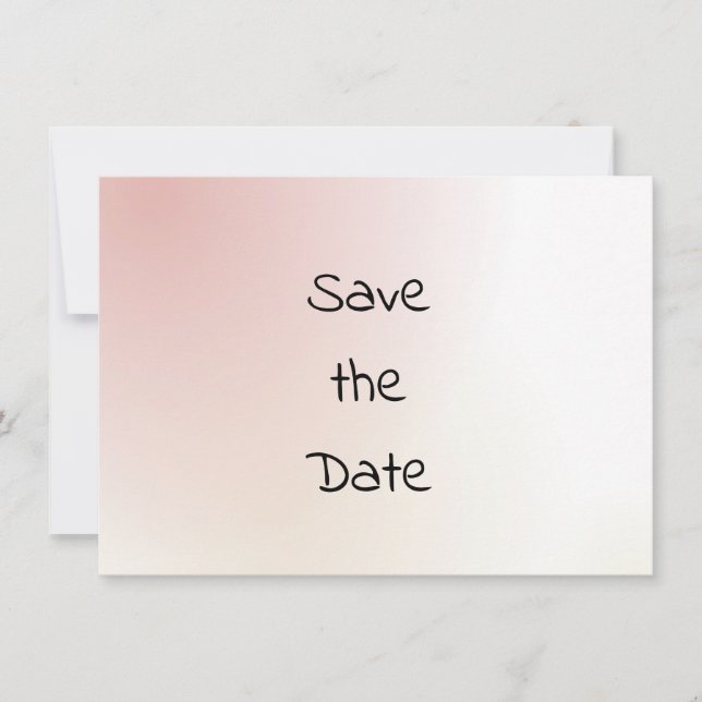 Casual Watercolor Save The Date (Front)