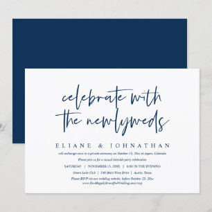 Casual Wedding Elopement Party Celebration Invitat Invitation