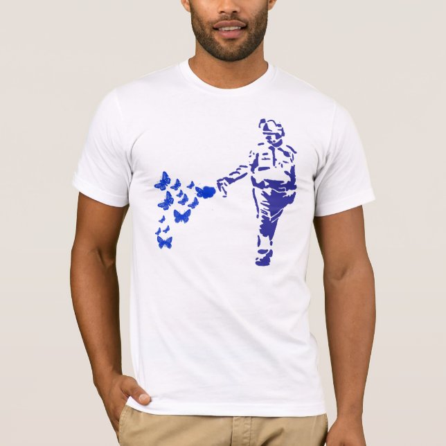 casually pepper spray cop T-Shirt (Front)