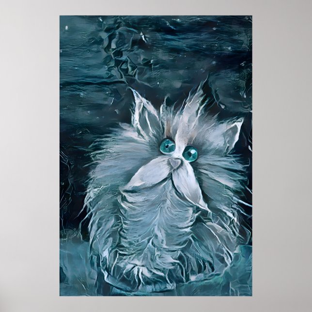 Cat 1 - Staring at you Canvas Print (Front)