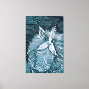 Cat 1 - Staring at you    Canvas Print