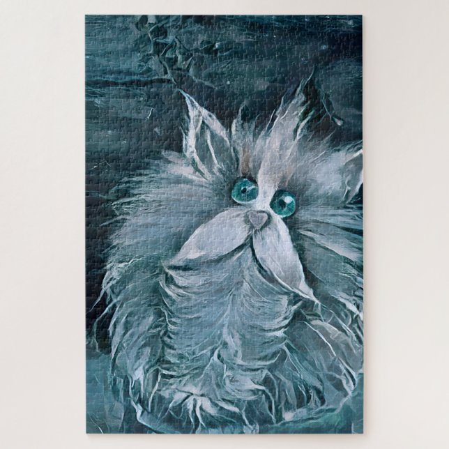 Cat 1 - Staring at you  Jigsaw Puzzle (Vertical)