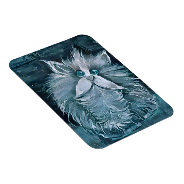 Cat 1 - Staring at you  Magnet (Right Side)