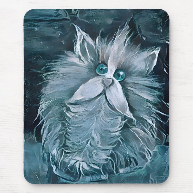 Cat 1 - Staring at you  Mouse Mat (Front)