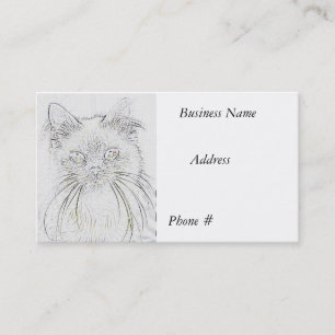 Cat # 2 Sketch, Business Card