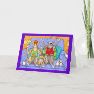 Cat 369 funny Greeting Card
