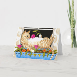 Cat 451 funny Greeting Card