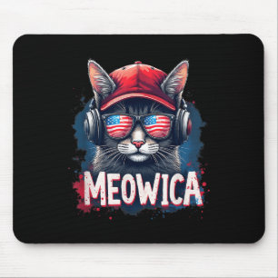 Cat 4th Of July Meowica Girls Boys American Flag S Mouse Mat