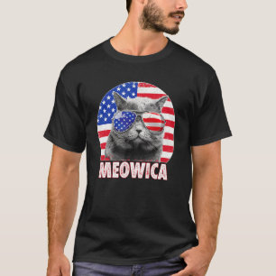 Cat 4th Of July Meowica Merica Men Usa American F T-Shirt