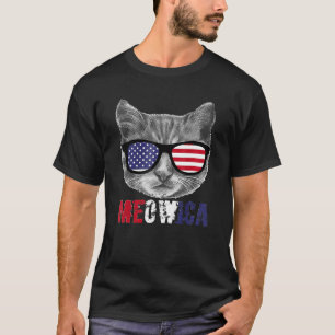 Cat 4th Of July Meowica Merica Men Usa American F T-Shirt