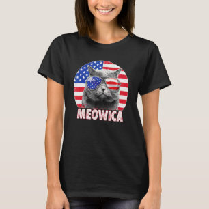 Cat 4th Of July  Meowica Merica Men Usa American F T-Shirt