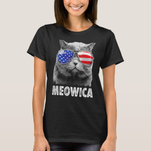 Cat 4th Of July Meowica Merica Men Usa American F T-Shirt