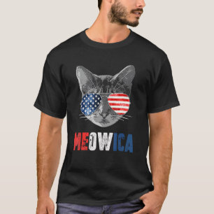 Cat 4th Of July Meowica Merica Men Usa American F T-Shirt