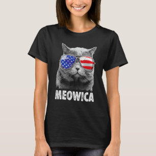 Cat 4th Of July  Meowica Merica Men Usa American F T-Shirt