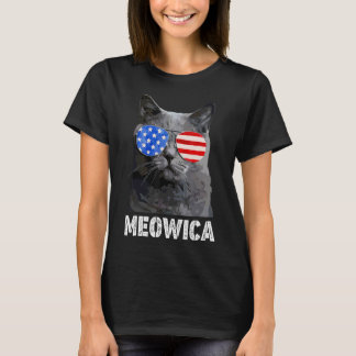 Cat 4th Of July Meowica Merica Men Usa American Fl T-Shirt