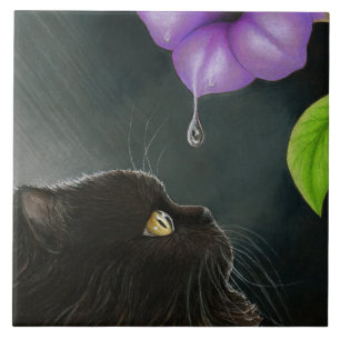 Cat 514 Black Persian Tile