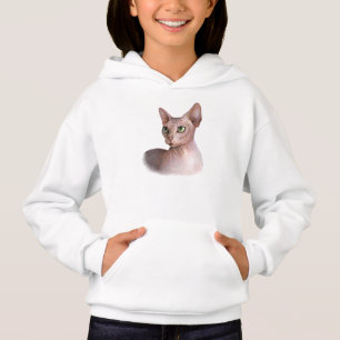 Cat 578 Sphynx white background