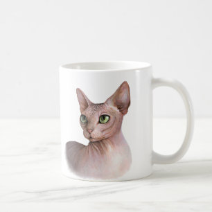 Cat 578 Sphynx white background Coffee Mug