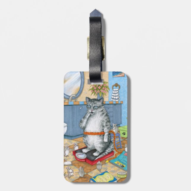 Cat 579 luggage tag (Back Vertical)