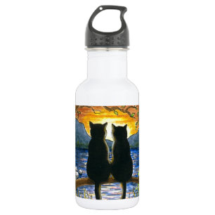 Cat 582 black cats 532 ml water bottle