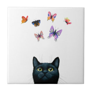 Cat 606 butterfly tile