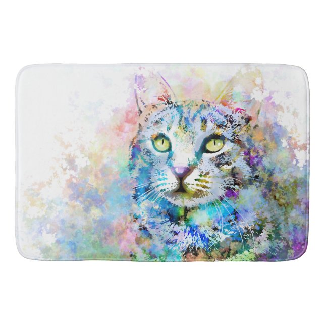 Cat 674 bath mat (Front)