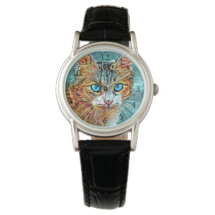 Cat 685 Turquoise Orange Watch