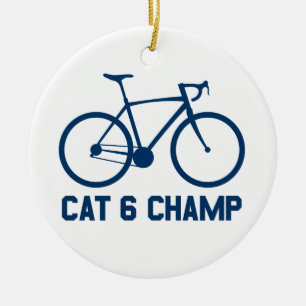 CAT 6 Champ Ceramic Tree Decoration