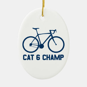 CAT 6 Champ Ceramic Tree Decoration