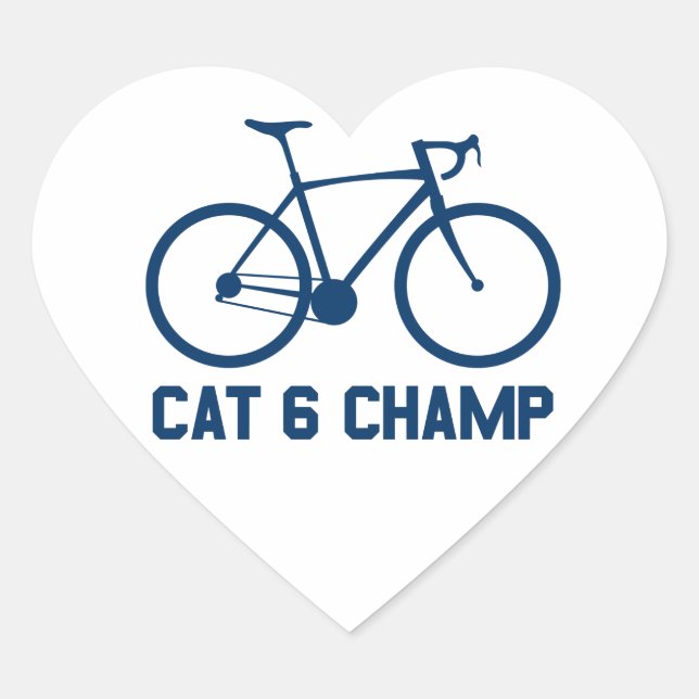 CAT 6 Champ Heart Sticker (Front)