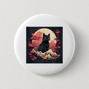 CAT 6 CM ROUND BADGE