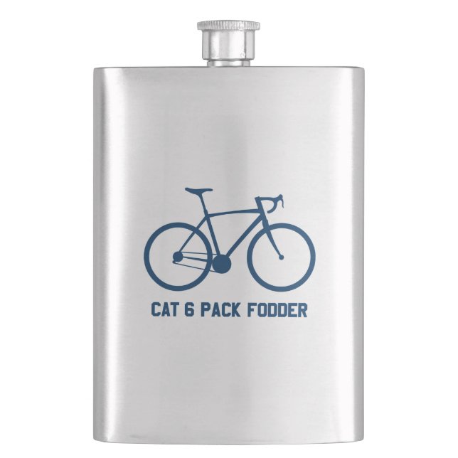 CAT 6 Pack Fodder Hip Flask (Front)